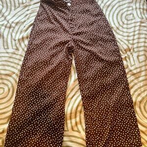 Urban Outfitters Brown Polka Dot Bottoms